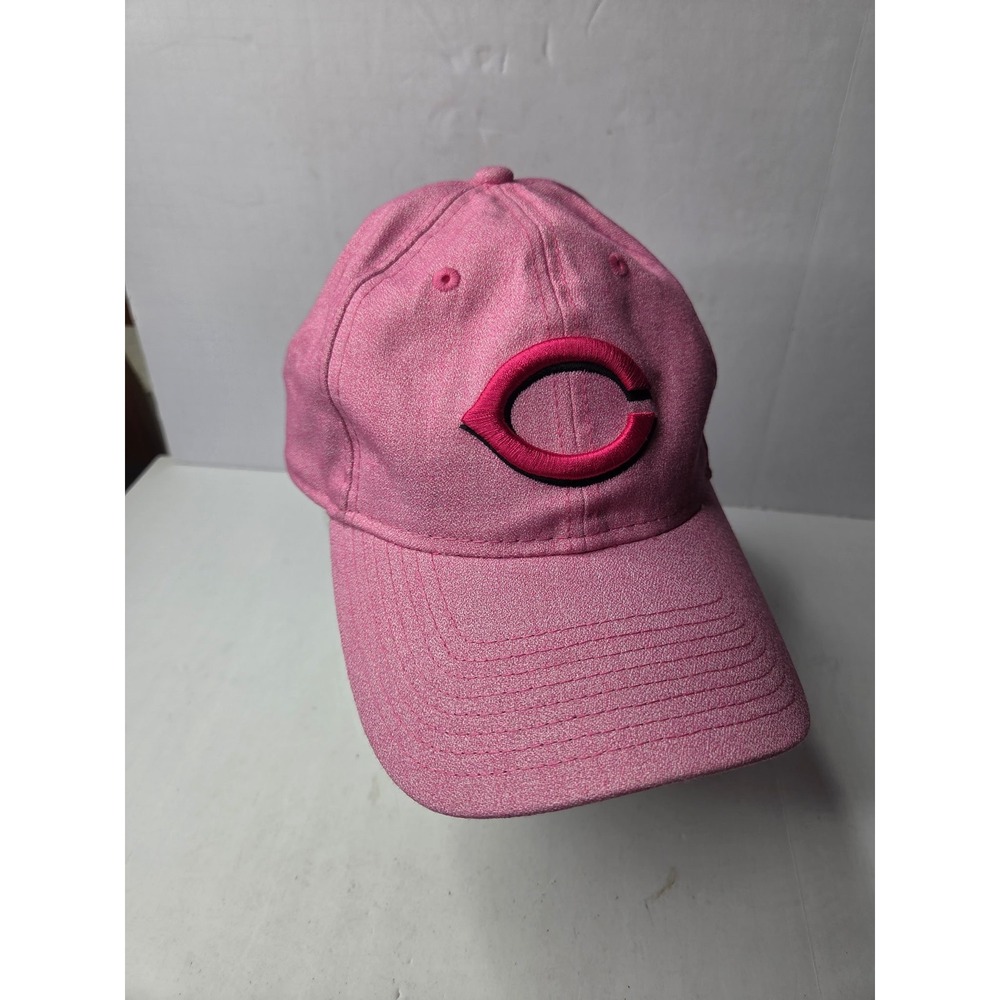 New Era 9TWENTY Cincinnati Reds Pink Adjustable Strapback Hat MLB Baseball Cap